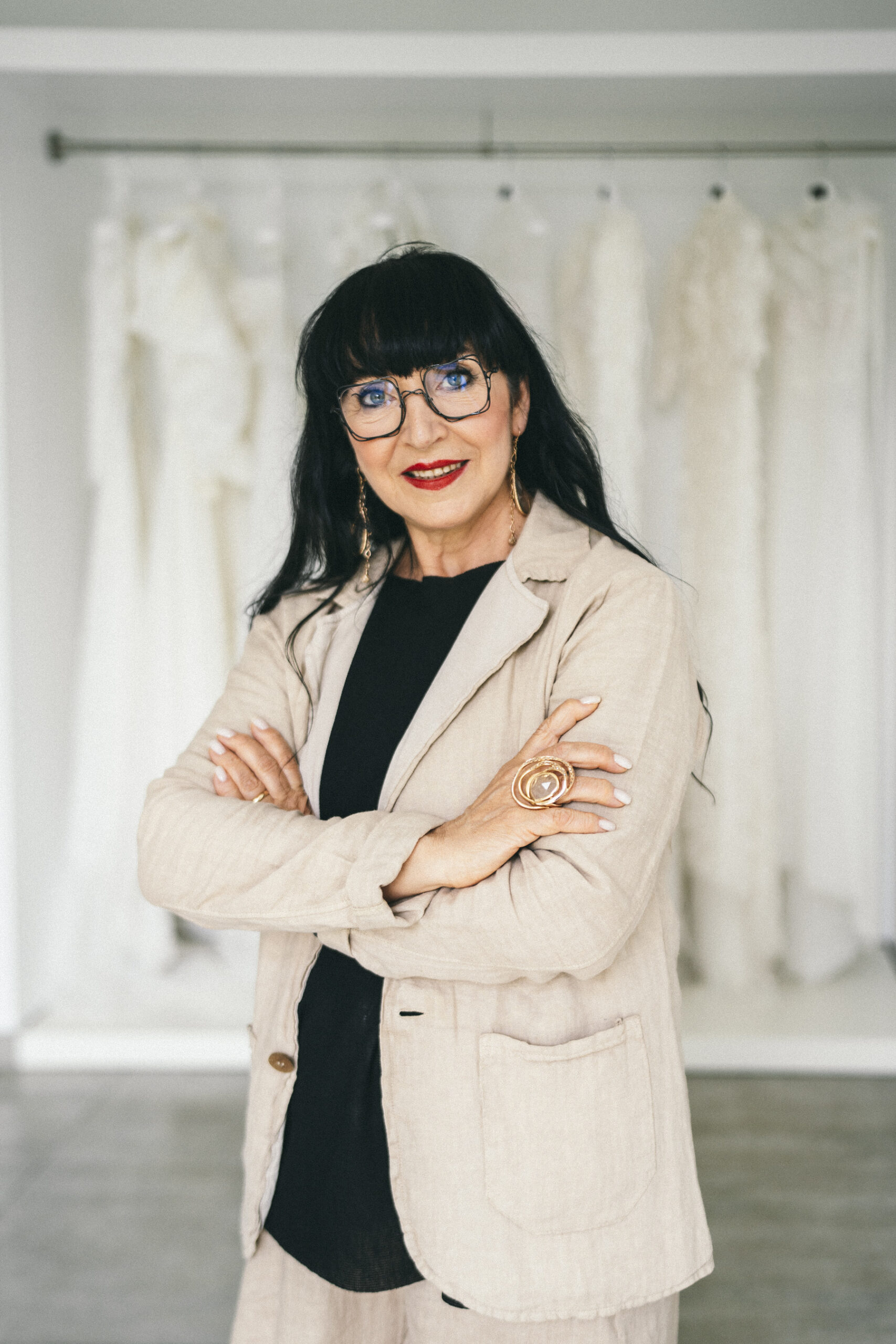 Elisabetta Polignano, l'intervista nel suo atelier di abiti da sposa di alta moda